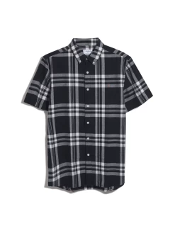 Farah Kele Check Short Sleeve Shirt In True Navy -Farah 2 9c3910dc 7b4d 417b 88d0 3bf287b768a5