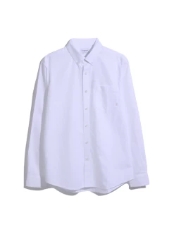Farah Brewer Casual Fit Organic Cotton Long Sleeve Shirt In White 11 Farah Brewer Casual Fit Organic Cotton Long Sleeve Shirt In White -Farah 2 c60d9128 fe75 441e bfcb 6747991eef4f