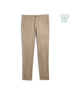 Farah Endmore Skinny Fit Organic Cotton Twill Chinos In Beige -Farah F4BHB010223
