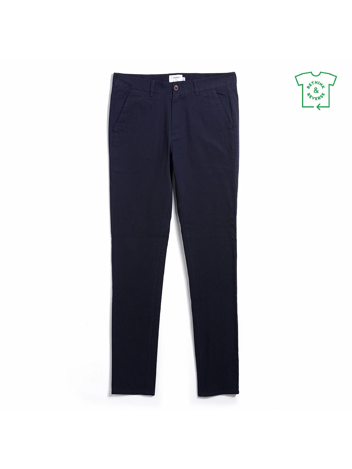Farah Endmore Skinny Fit Organic Cotton Twill Chinos In True Navy 7 Farah Endmore Skinny Fit Organic Cotton Twill Chinos In True Navy - Image 5