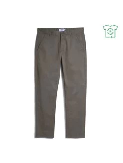 Farah Elm Regular Fit Organic Cotton Twill Chinos In Vintage Green -Farah F4BSB094310