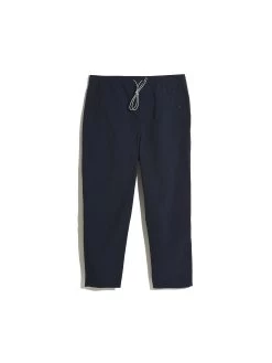 Farah Hawtin Tapered Fit Drawstring Trousers In True Navy -Farah F4BSE011412