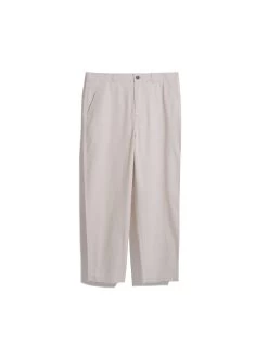 Farah Hawtin Tapered Fit Twill Trousers In Fog -Farah F4BSE064151