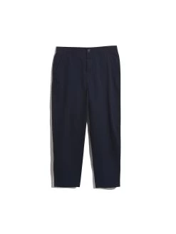 Farah Hawtin Tapered Fit Twill Trousers In True Navy -Farah F4BSE064412