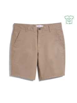 Farah Hawk Organic Cotton Chino Shorts In Beige -Farah F4HSB095223