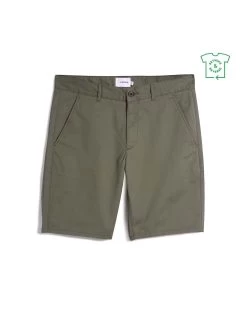 Farah Hawk Organic Cotton Chino Shorts In Vintage Green -Farah F4HSB095310