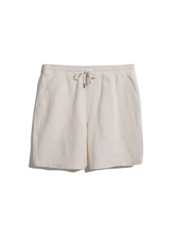 Farah Redwald Waffle Drawstring Shorts In Ecru 11 Farah Redwald Waffle Drawstring Shorts In Ecru -Farah F4HSE017280