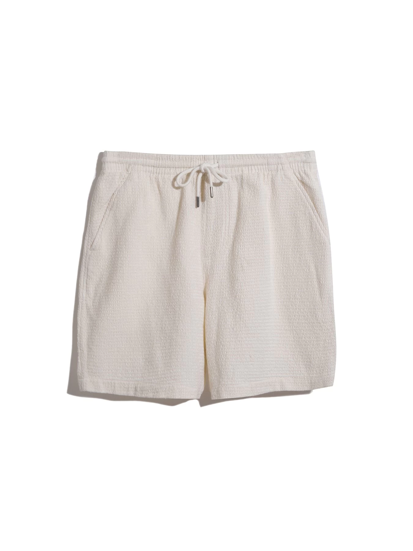 Farah Redwald Waffle Drawstring Shorts In Ecru 7 Farah Redwald Waffle Drawstring Shorts In Ecru - Image 5