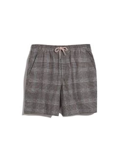 Farah Redwald Check Drawstring Shorts In True Khaki -Farah F4HSE023311