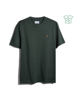 Farah Danny Regular Fit Organic Cotton T-Shirt In Evergreen 11 Farah Danny Regular Fit Organic Cotton T-Shirt In Evergreen -Farah F4KFD040357