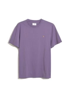 Farah Danny Regular Fit Organic Cotton T-Shirt In Slate Purple -Farah F4KFD040516