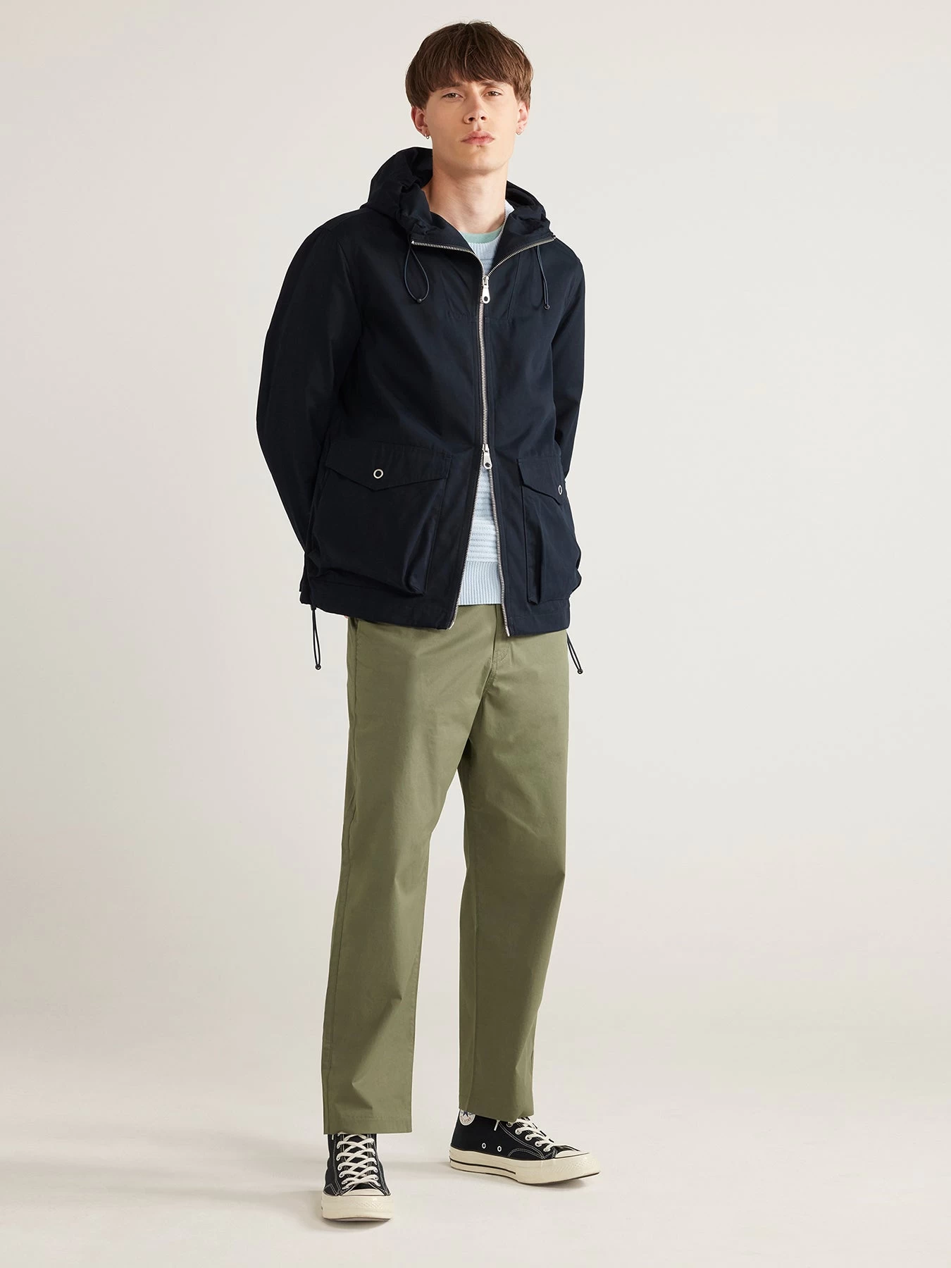 Farah Spike Parka Jacket In True Navy 4 Farah Spike Parka Jacket In True Navy - Image 2
