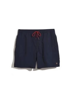 Farah Colbert Regular Fit Plain Swim Shorts In True Navy -Farah F4SSE003412
