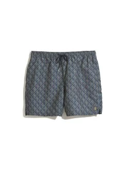 Farah Colbert Geo Print Swim Shorts In True Navy -Farah F4SSE005412
