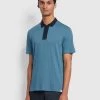 Farah Gardiner Regular Fit Ribbed Polo Shirt In Saxe -Farah a7qmack0u18zu6pqkncq