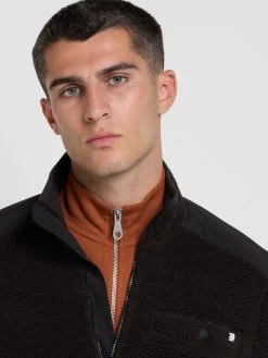 Farah Glasper Fleece Sweatshirt In Black -Farah bofhlx7yox2oprz90iiq