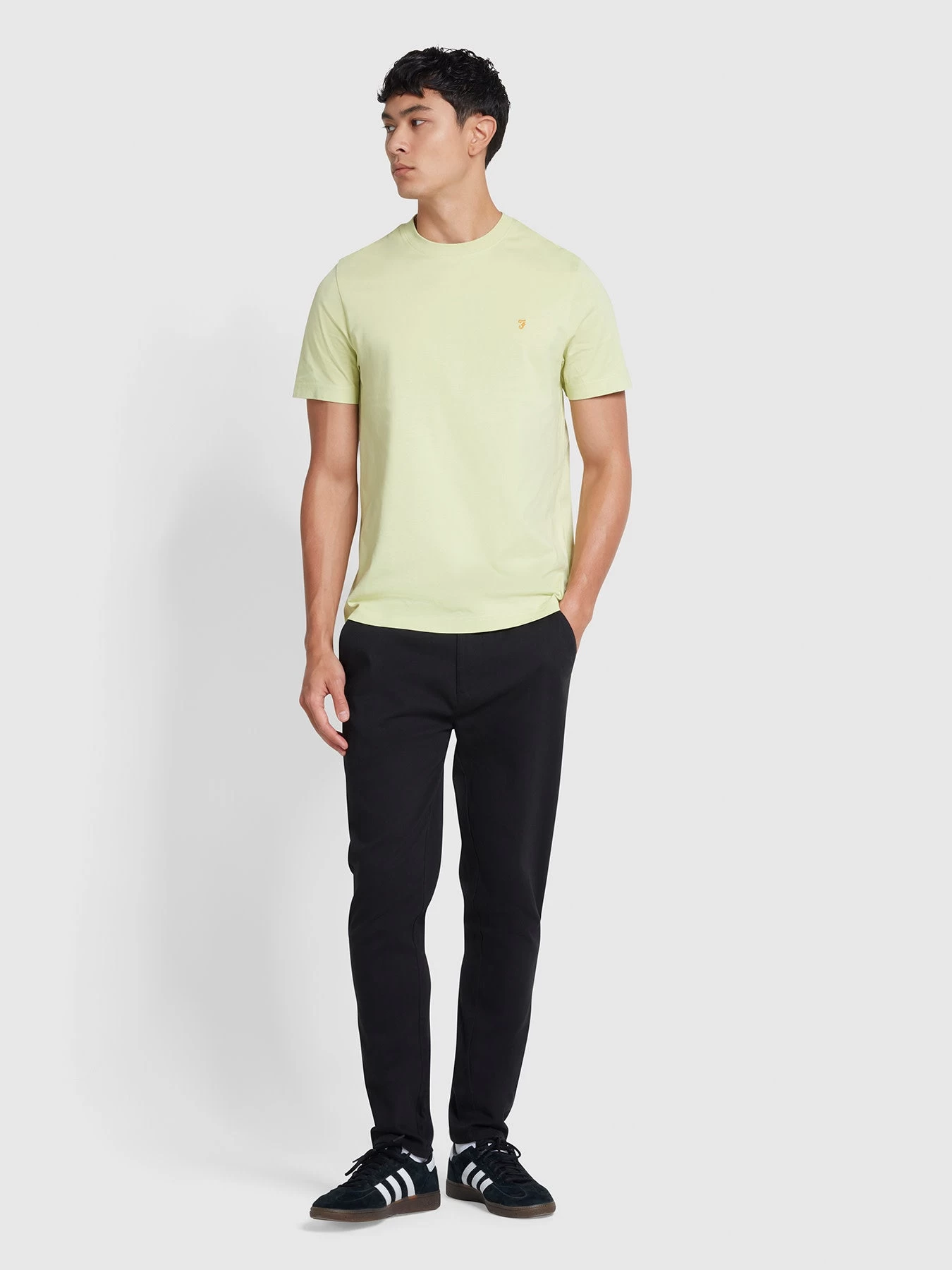 Farah Danny Regular Fit Organic Cotton T-Shirt In Lime Green 4 Farah Danny Regular Fit Organic Cotton T-Shirt In Lime Green - Image 2