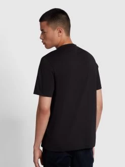 Farah Danny Regular Fit Organic Cotton T-Shirt In Black -Farah c7j9tka1hdta7rzgew6o