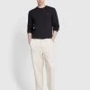 Farah Hawtin Tapered Fit Twill Trousers In Fog -Farah cnsvgc1hux9sjawb84pk
