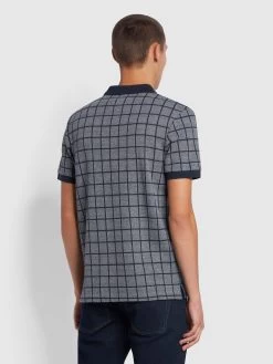 Farah Hunningale Slim Fit Check Polo Shirt In Grey Marl -Farah cr5fsalgrgn6acpyfv9z