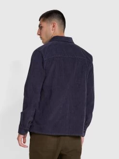 Farah Kitner Relaxed Fit Corduroy Overshirt In Liquorice Blue 8 Farah Kitner Relaxed Fit Corduroy Overshirt In Liquorice Blue -Farah cy7znrxb5zgm5r8bsua1