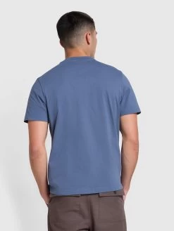 Farah Danny Regular Fit Organic Cotton T-Shirt In River Bed -Farah dg69oepqgugja522eysr