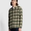 Farah Torino Casual Fit Long Sleeve Check Overhirt In Smoky Brown Marl -Farah dgf36rxog3fd2wfzy5xy
