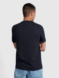 Farah Danny Regular Fit Organic Cotton T-Shirt In True Navy -Farah ek04hx9uxbefcc7agq7w