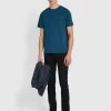 Farah Drake Skinny Fit Twill Chinos In Black
