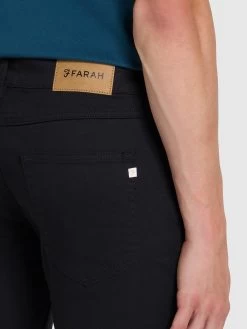 Farah Drake Skinny Fit Twill Chinos In Black -Farah f4bfa077 010 alt4 c0d7a88e e569 4584 bc8e c3c87ac2f528