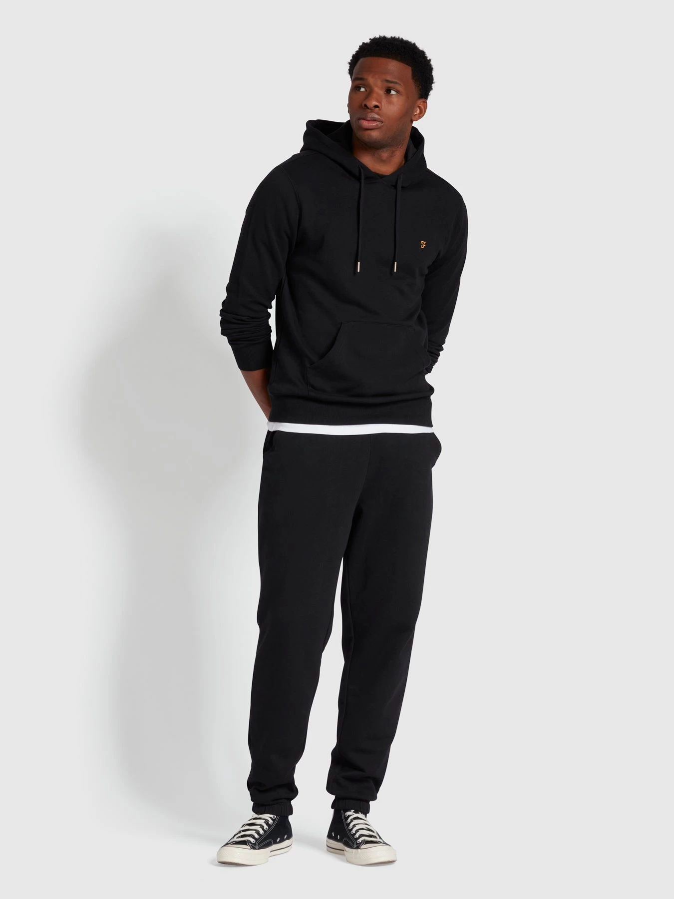 Farah Durrington Organic Cotton Jogger In Black 3 Farah Durrington Organic Cotton Jogger In Black