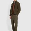 Farah Hawtin Relaxed Fit Twill Cargo Trousers In Olive Green -Farah f4bfd073 390 alt2