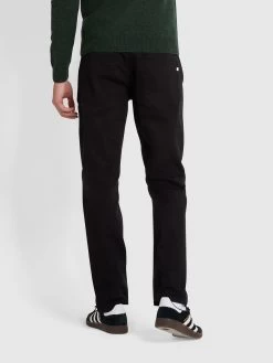 Farah Elm Regular Slim Fit Black Stretch Jeans In Black -Farah f4bha019 010 alt3 9e750643 b916 47fe ae8c 429b950bd05d