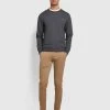Farah Endmore Skinny Fit Organic Cotton Twill Chinos In Beige -Farah f4bhb010 223 ALT2 1d15749e 92f2 4c83 8de1 d5d046329910