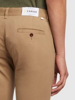 Farah Endmore Skinny Fit Organic Cotton Twill Chinos In Beige -Farah f4bhb010 223 ALT3 ddf3aa35 73bc 409e 8ddd 65e15b47df19