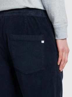 Farah Greenport Tapered Fit Trousers In True Navy -Farah f4bhd016 412 alt4