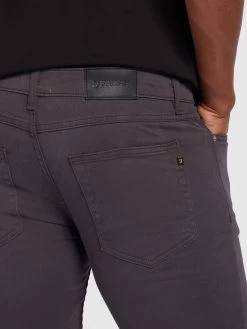 Farah Drake Skinny Fit Cotton Twill Trousers In Charcoal -Farah f4bs9068 022 alt4