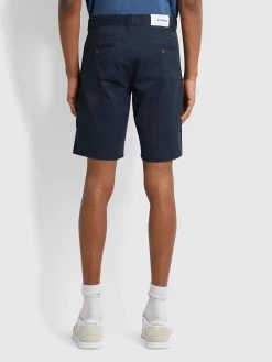 Farah Hawk Organic Cotton Chino Shorts In True Navy -Farah f4hs70q5 412 alt1