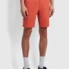 Farah Hawk Dyed Twill Chino Shorts In Topanga Orange -Farah f4hs9073 822