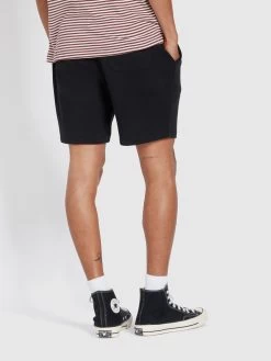 Farah Durrington Organic Cotton Jersey Shorts In Black -Farah f4hsb077 010 alt3 476ad37f adb3 488f 9b6f cb8287bdccec