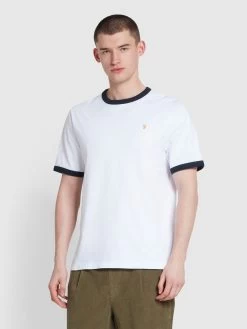 Farah Groves Regular Fit T-Shirt In White