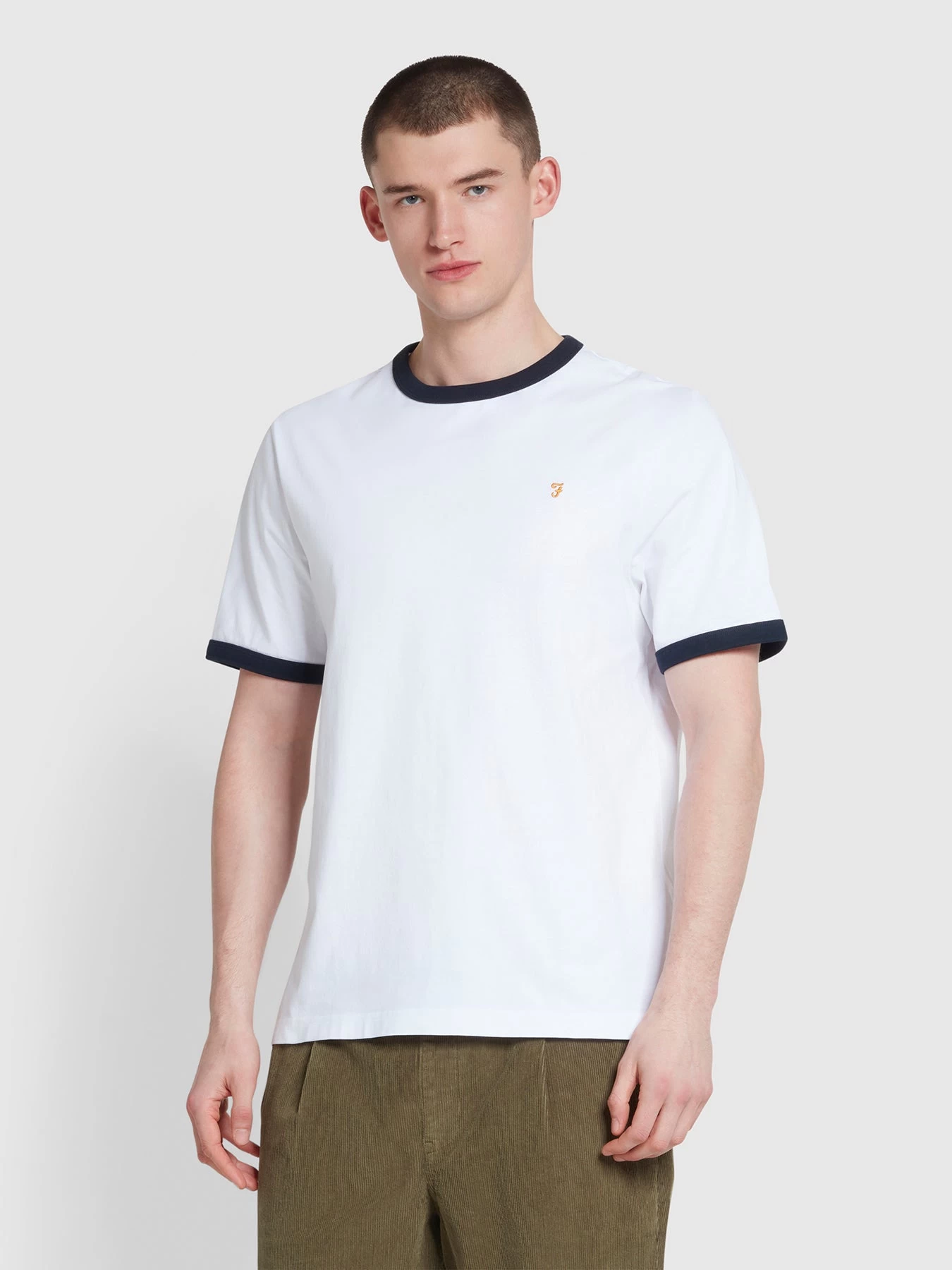 Farah Groves Regular Fit T-Shirt In White 3 Farah Groves Regular Fit T-Shirt In White