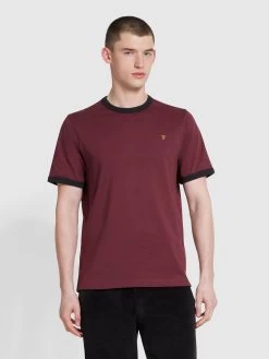 Groves Regular Fit T-Shirt In Farah Red