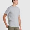 Farah Danny Slim Fit Organic Cotton T-Shirt In Grey Marl