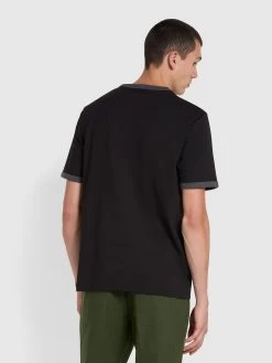 Farah Groves Regular Fit T-Shirt In Black -Farah f4ksb065 010 alt3