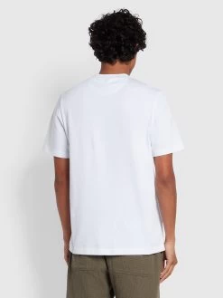 Farah Stacy Regular Fit Short Sleeve T-Shirt In White -Farah f4ksd007 104 ALT1