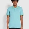 Farah Aikan Regular Fit Tipped Polo Shirt In Stillwater 1 Farah Aikan Regular Fit Tipped Polo Shirt In Stillwater -Farah f4ksd055 329