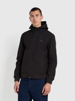 Farah Rudd Regular Fit Softshell Jacket In Black