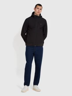 Farah Rudd Regular Fit Softshell Jacket In Black -Farah f4rbc003 010 alt2