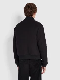 Farah Verlaine Bomber Jacket In Black -Farah f4rhb003 010 alt2